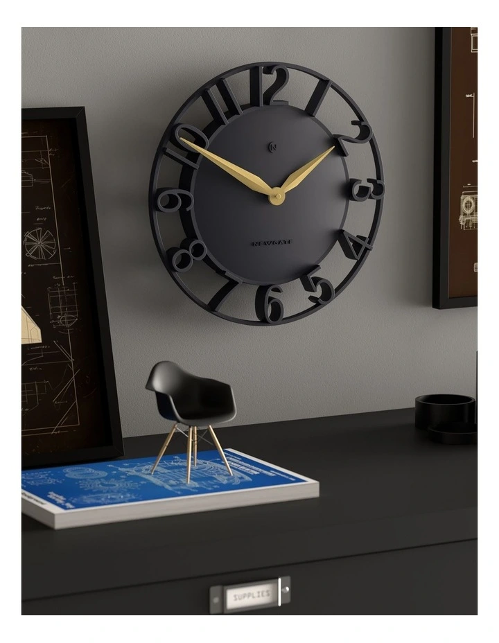 Newgate Time Traveller Wall Clock-Petrol Blue image 4
