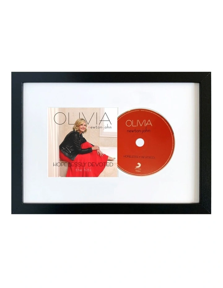 Olivia Newton John Hopelessly Devoted - The Hits CD Framed Album Art image 1