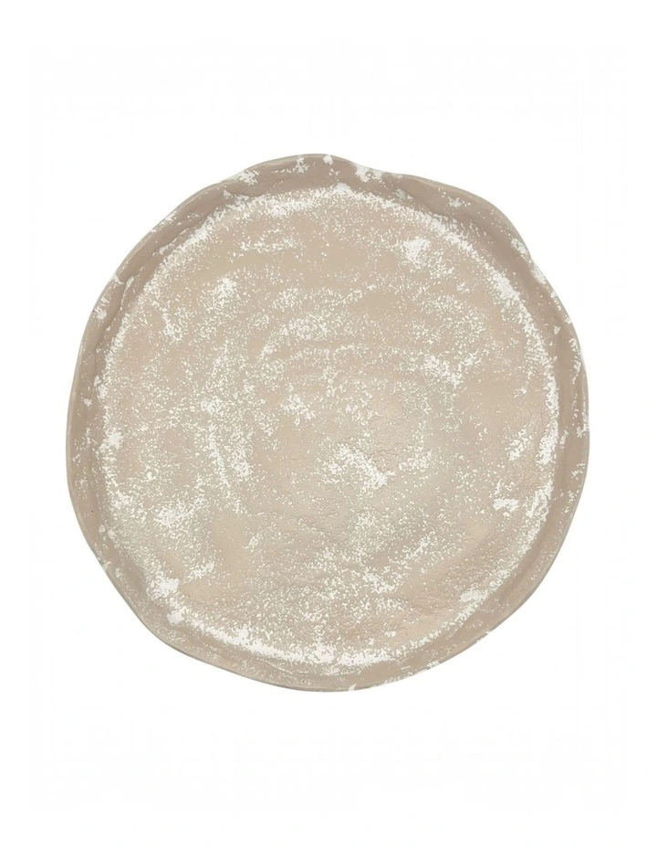 Mara Round Plate Small 21x20x2cm Whitewash image 3