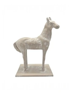 Mara Horse Sculpture 18x10x22cm Whitewash