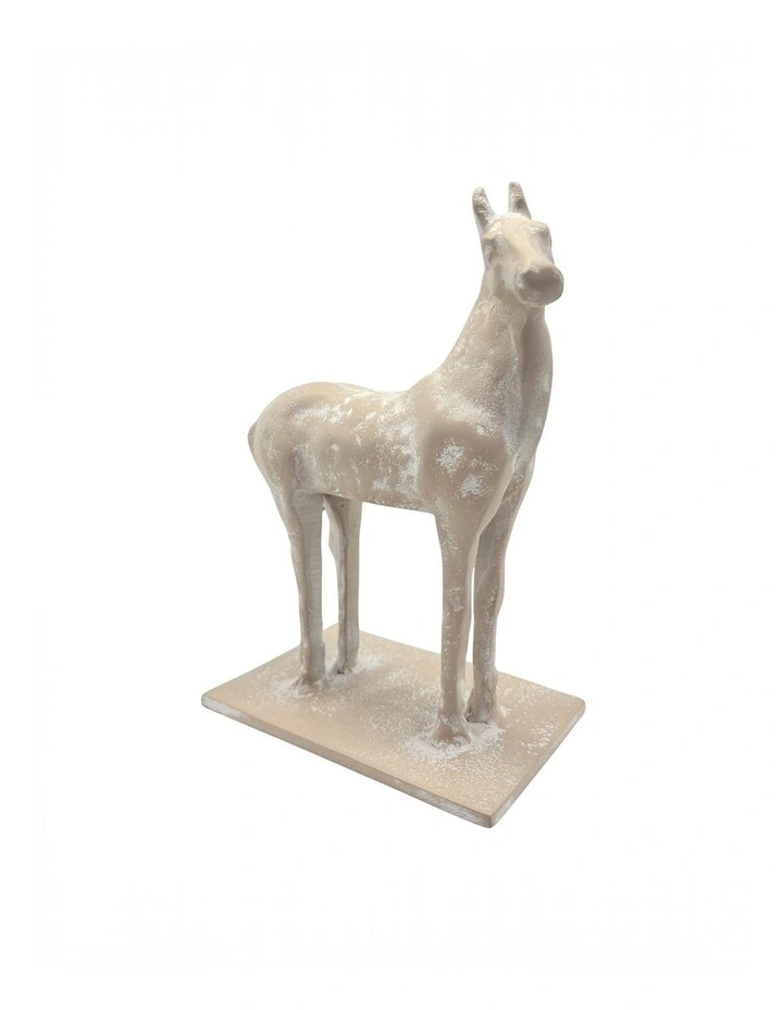 Mara Horse Sculpture 18x10x22cm Whitewash image 2