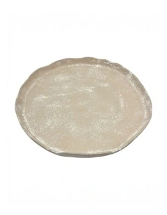 Mara Round Plate Medium 31x30x2.5cm Whitewash