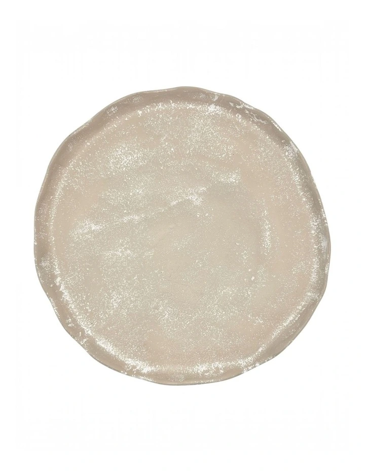 Mara Round Plate Medium 31x30x2.5cm Whitewash image 3