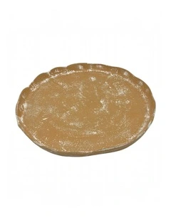 Mara Round Plate Medium 31x30x2.5cm Terracotta
