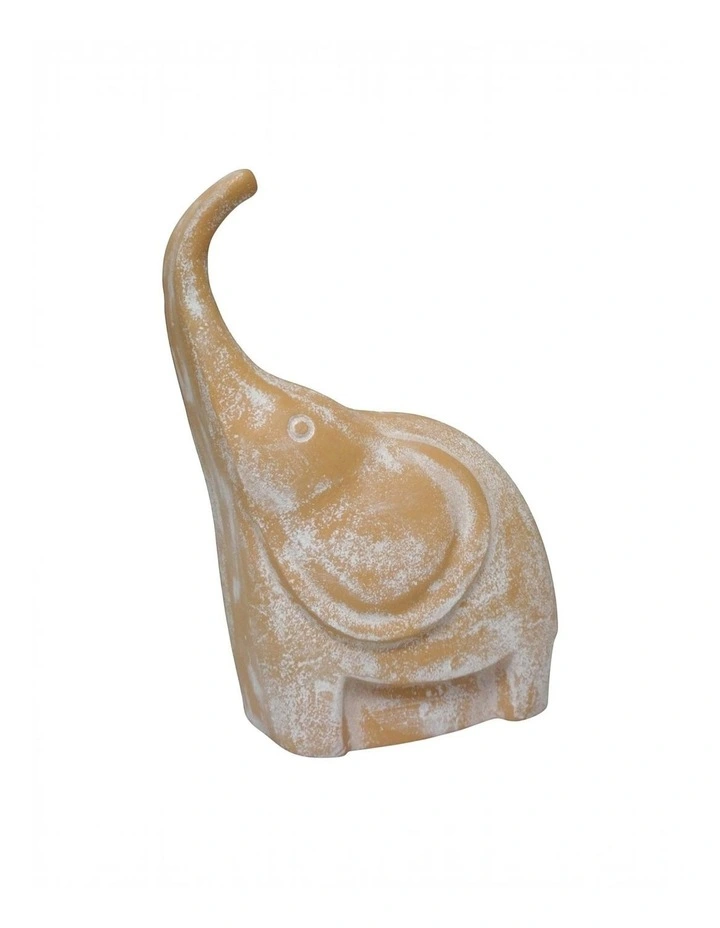 Mara Elephant Sculpture 21x12x28cm Terracotta image 2