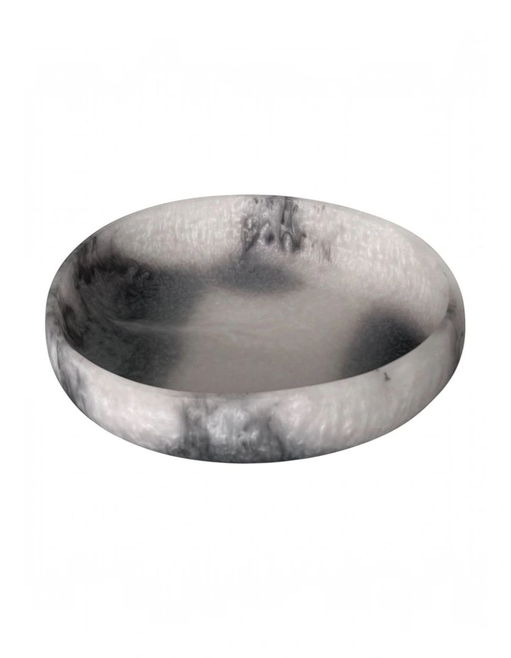 Orion Organic Resin Bowl 20x15.5x4.8cm Grey Stone Matt image 1
