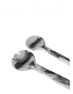 Orion Salad Server Pair 27x8x2cm Grey Stone Matt