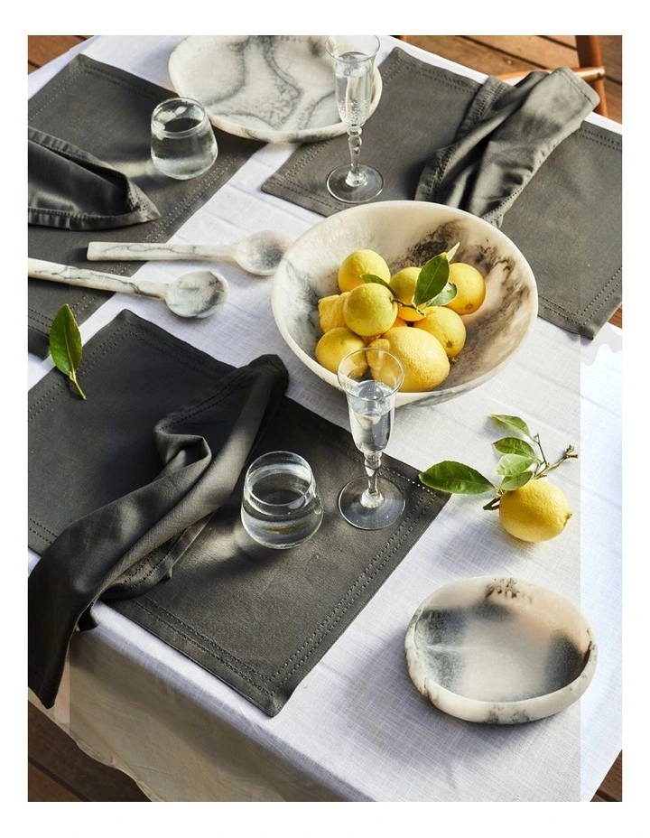 Orion Salad Server Pair 27x8x2cm Grey Stone Matt image 3