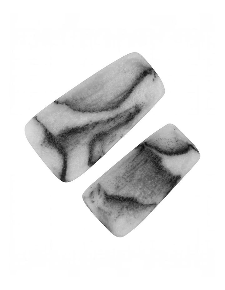 Orion Set of 2 Rectangular Trays 23x12.5x3.5cm Grey Stone Matt image 2