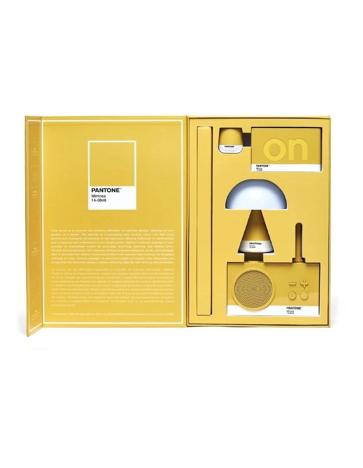 Lexon GIFT Set PANTONE - Mino  Mini, Flip Classic, Mina M, Thykho 3 - Yellow image 2