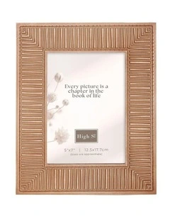 Willow & Silk Linear 5x7 Photoframe 20x1.35x25cm