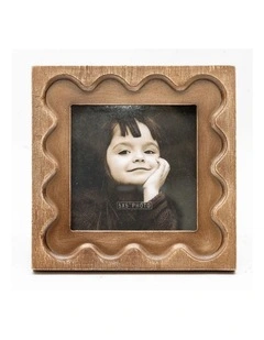 Willow & Silk Photo Frame Designer 18x2.2x18cm Natural