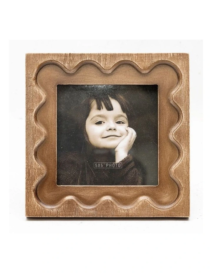 Willow & Silk Photo Frame Designer 18x2.2x18cm Natural image 1