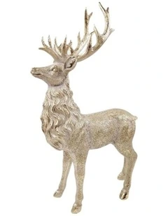 Willow & Silk Grand Gold Standing Deer - 28.00*11.50*48.00