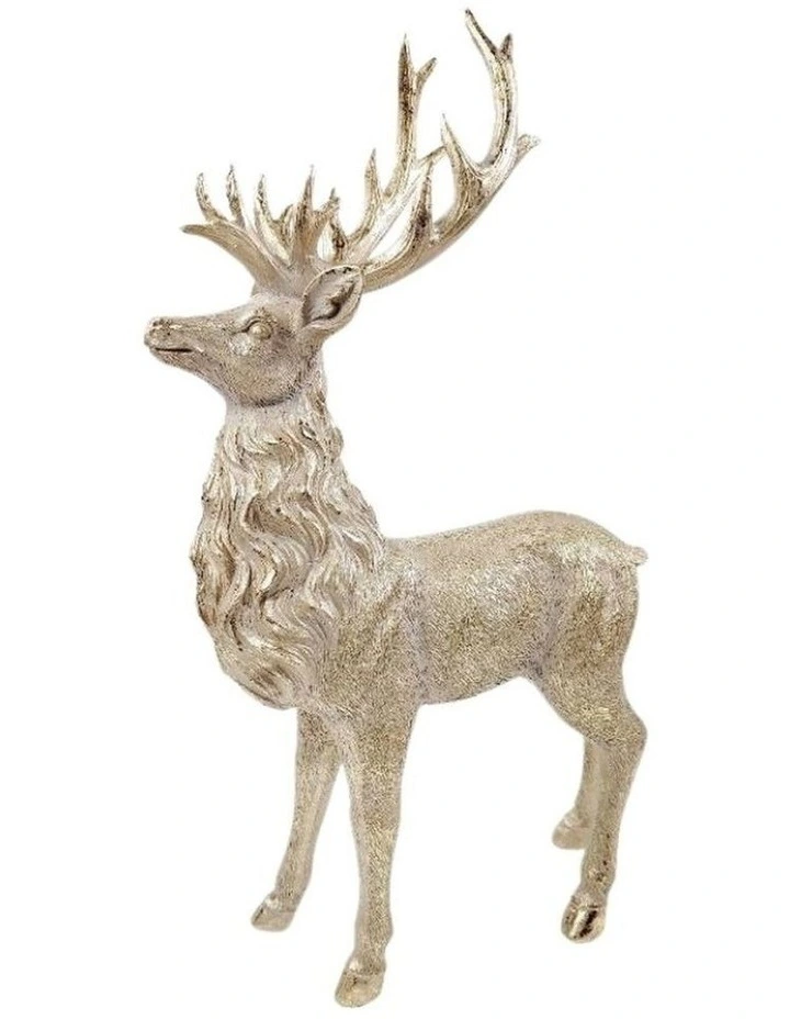 Willow & Silk Grand Gold Standing Deer - 28.00*11.50*48.00 image 1