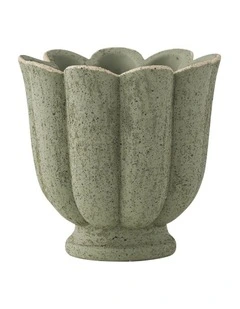Willow & Silk Petal Vase/Planter 18*17.5 cm