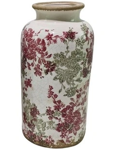 Willow & Silk Cherry Blossom Vase Sml (13.5x13.5x26cm)
