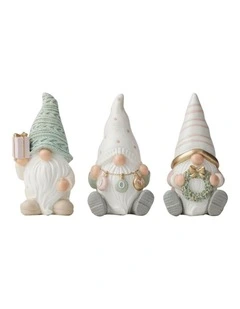 Willow & Silk Pastel Sitting Gnomes-3asst - 9.00*8.00*16.70