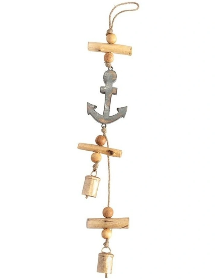 Willow & Silk Handmade 60cm Hanging Nautical String Anchor Bells Decor image 1