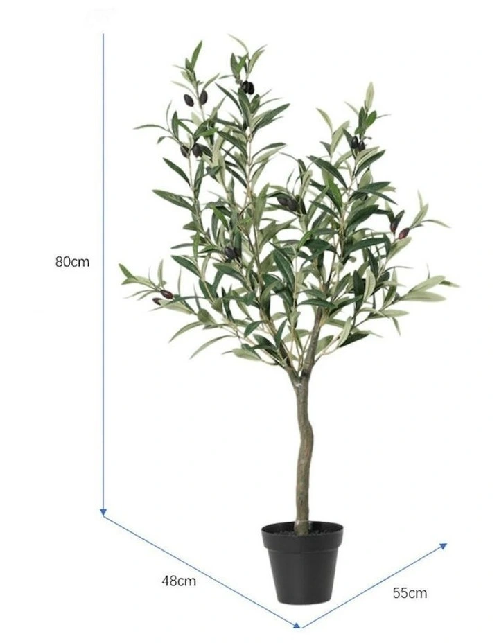 Willow & Silk 80cm Potted Artificial Olive Tree image 5