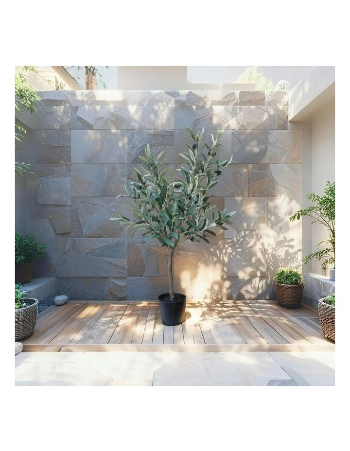 Willow & Silk 80cm Potted Artificial Olive Tree image 6