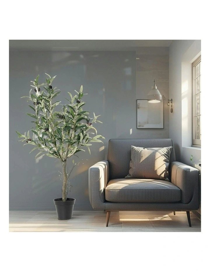 Willow & Silk 80cm Potted Artificial Olive Tree image 7