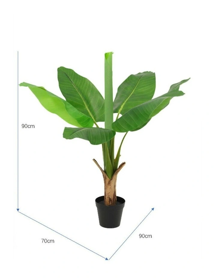 Willow & Silk 90cm Potted Artificial Banana Tree image 3