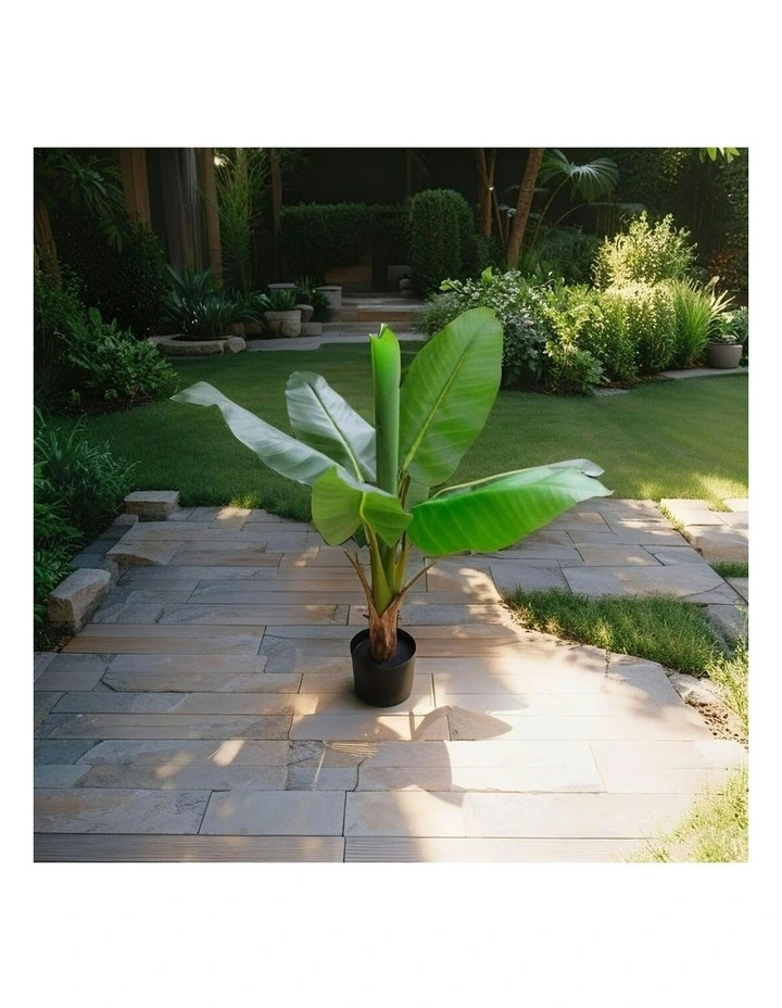 Willow & Silk 90cm Potted Artificial Banana Tree image 4