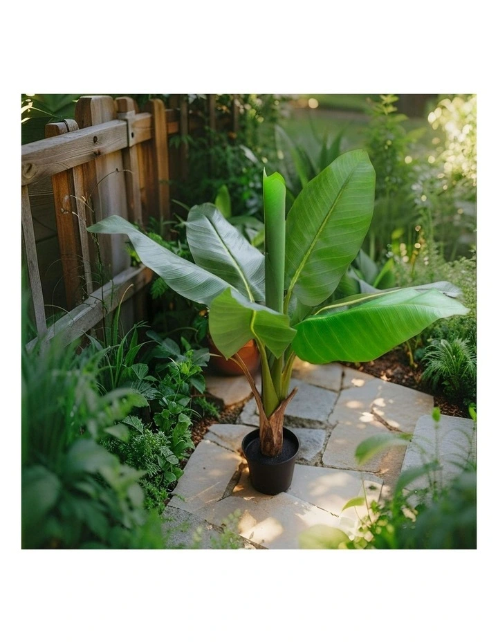 Willow & Silk 90cm Potted Artificial Banana Tree image 5
