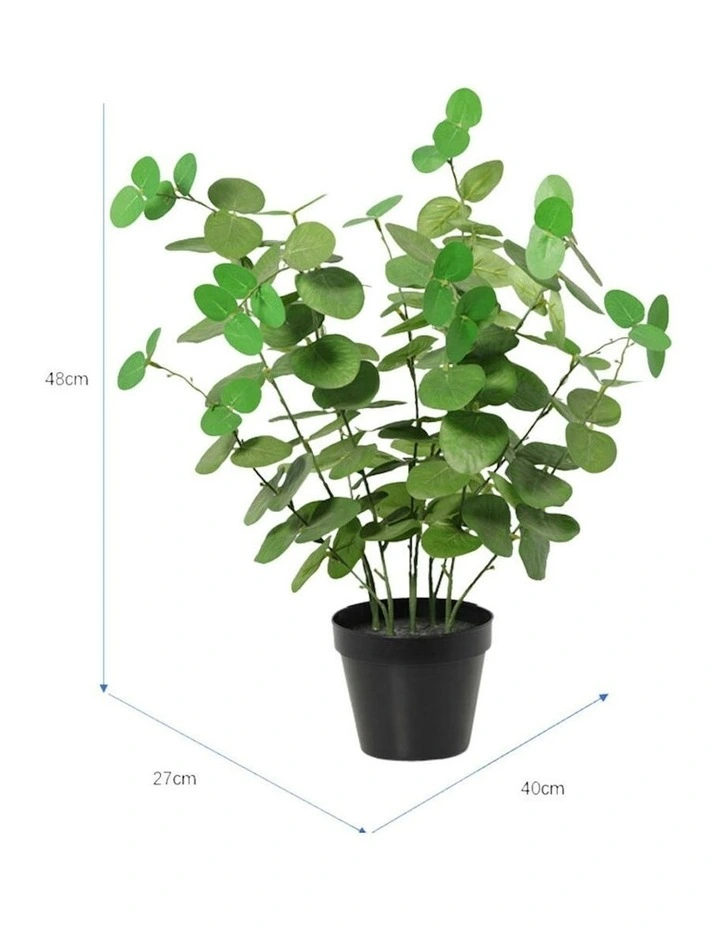 Willow & Silk 48cm Potted Artificial Leafy Serenity Eucalyptus image 5