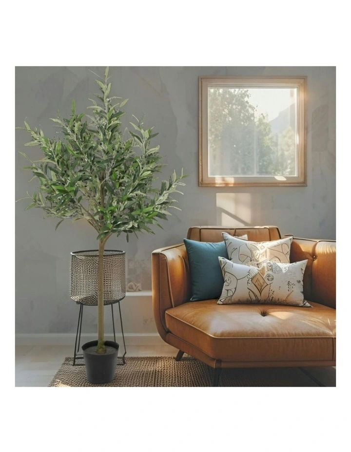 Willow & Silk 120cm Potted Artificial Swan Hill Olive Tree image 7