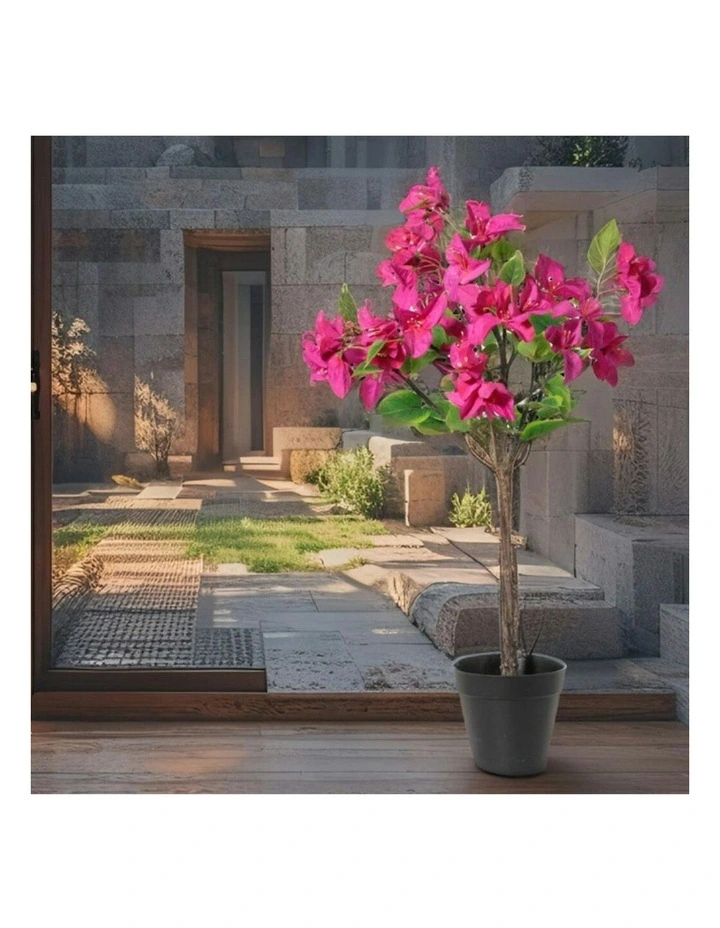 Willow & Silk 66cm Potted Artificial Pink Blossom Bougainvillea image 7