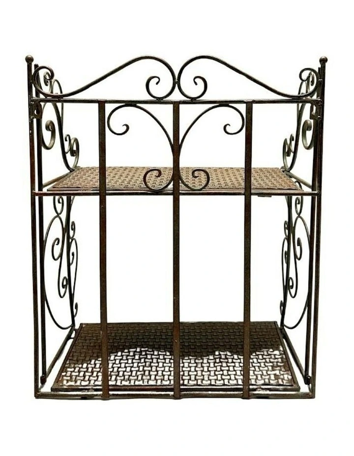 Willow & Silk French Provincial 2 Tier Ornate Wall Shelf 50x34x60cm image 3