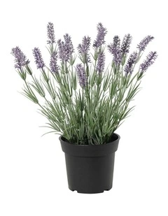 Willow & Silk 40cm Potted Artificial Elegant Lavender Plant