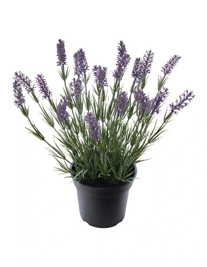 Willow & Silk 40cm Potted Artificial Elegant Lavender Plant image 4