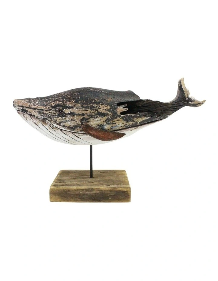Willow & Silk ATLAS BLUE WHALE LRG 45X14X29CM image 1
