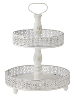 Willow & Silk Mia 2 Tier Serving Tray 36x47cm
