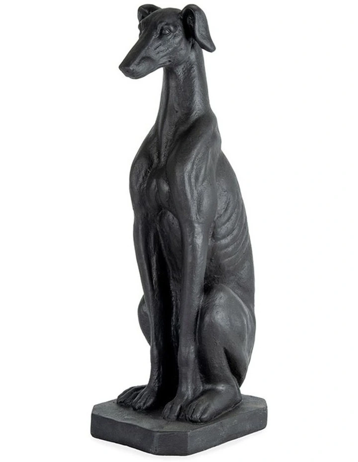 Willow & Silk Majestic Sitting Greyhound Statue 35x26x82cm image 1