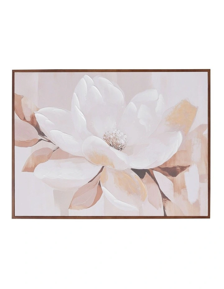 Willow & Silk Magnolia Blossom Print 80x2.5x60cm image 1