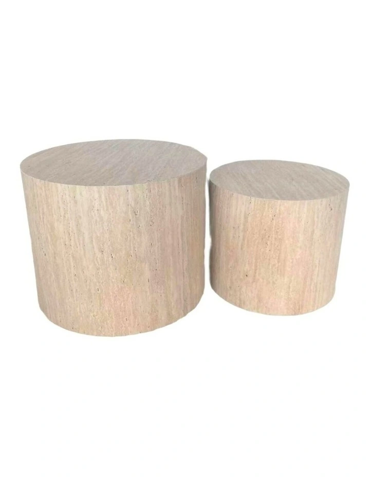 Willow & Silk Set/2 Nested Round Display Pillars 48*38 image 1