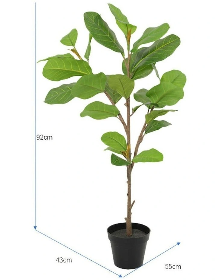 Willow & Silk 92cm Potted Artificial Lofty Fig Ficus Tree image 5