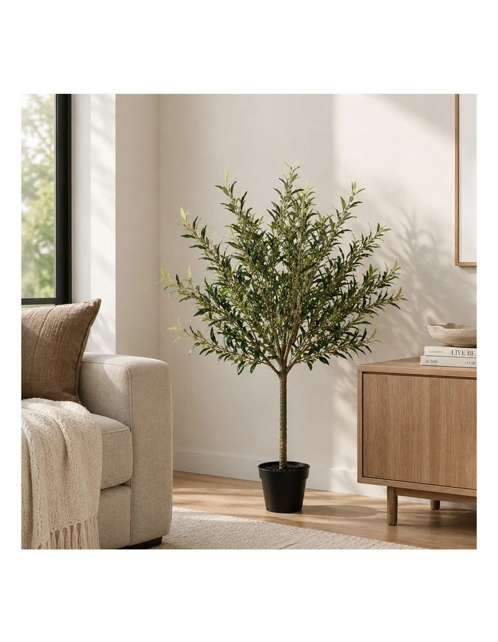 Siena Artificial Olive Tree in Pot | 120cm image 2
