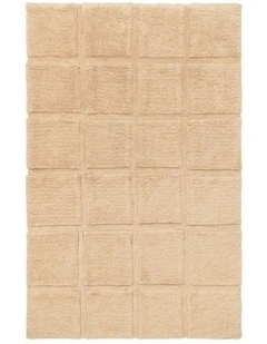MISS AMARA SCARLET CREAM GEOMETRIC WOOL SHAG RUG