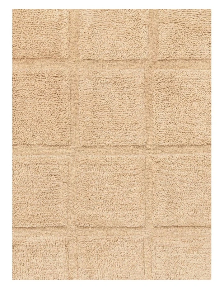 MISS AMARA  SCARLET CREAM GEOMETRIC WOOL SHAG RUG image 5