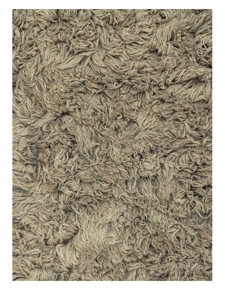 MISS AMARA  VARESSA GREEN DEEP PILE WOOL SHAG RUG image 5