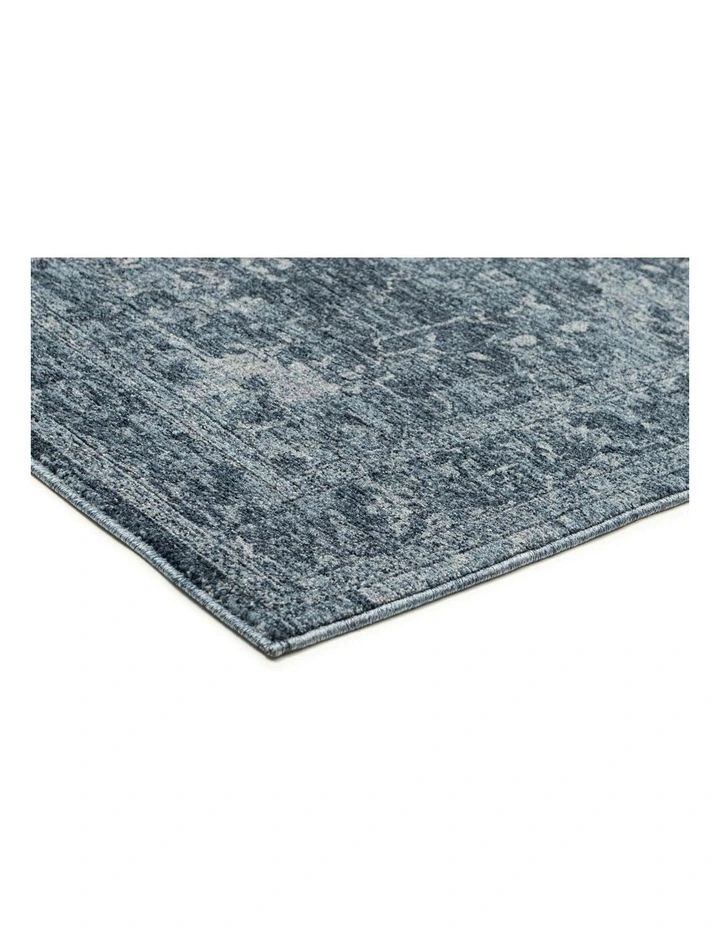 MISS AMARA  CELIA TONAL DISTRESSED INK BLUE RUG image 2
