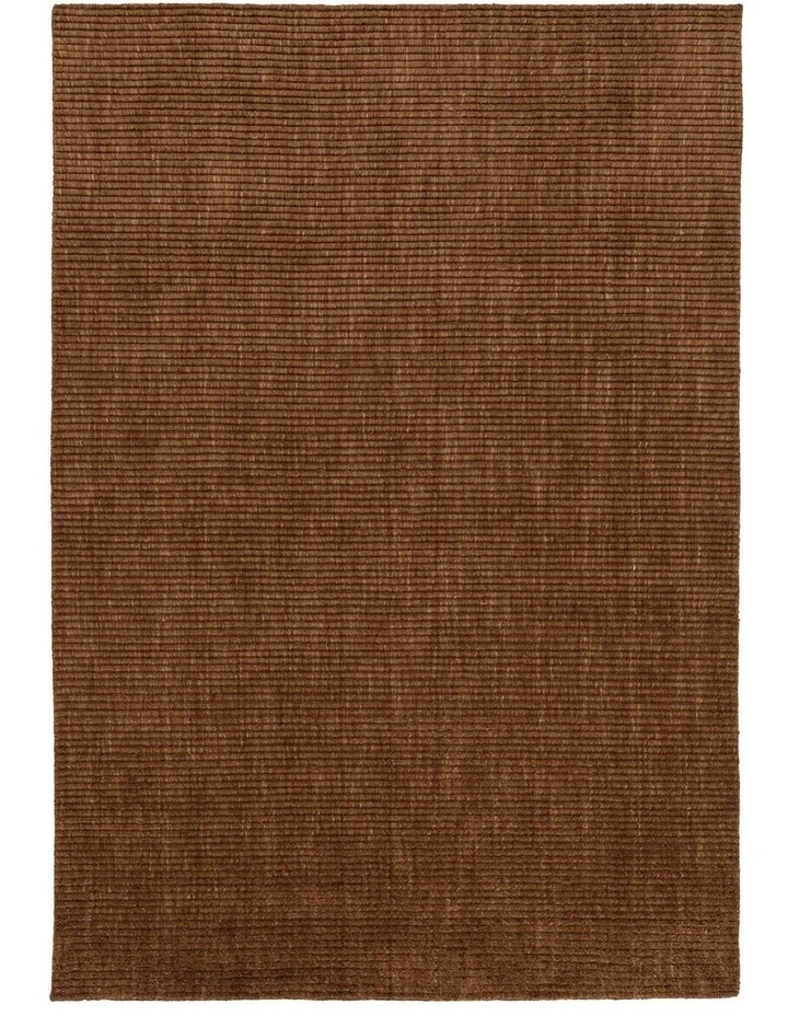 MISS AMARA DARIEL HANDLOOMED BROWN RUG image 1