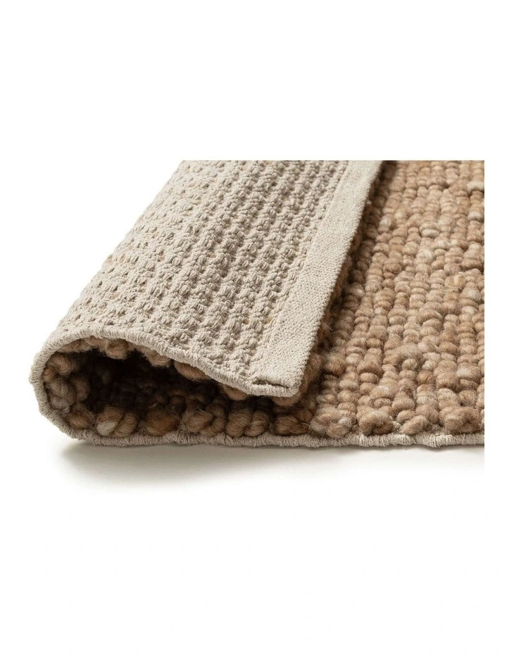 MISS AMARA HALINA DARK BEIGE WOOL RUG image 3
