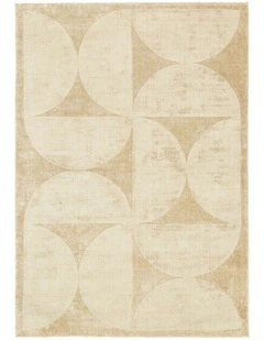 MISS AMARA NANIKA CREAM HOURGLASS VISCOSE RUG
