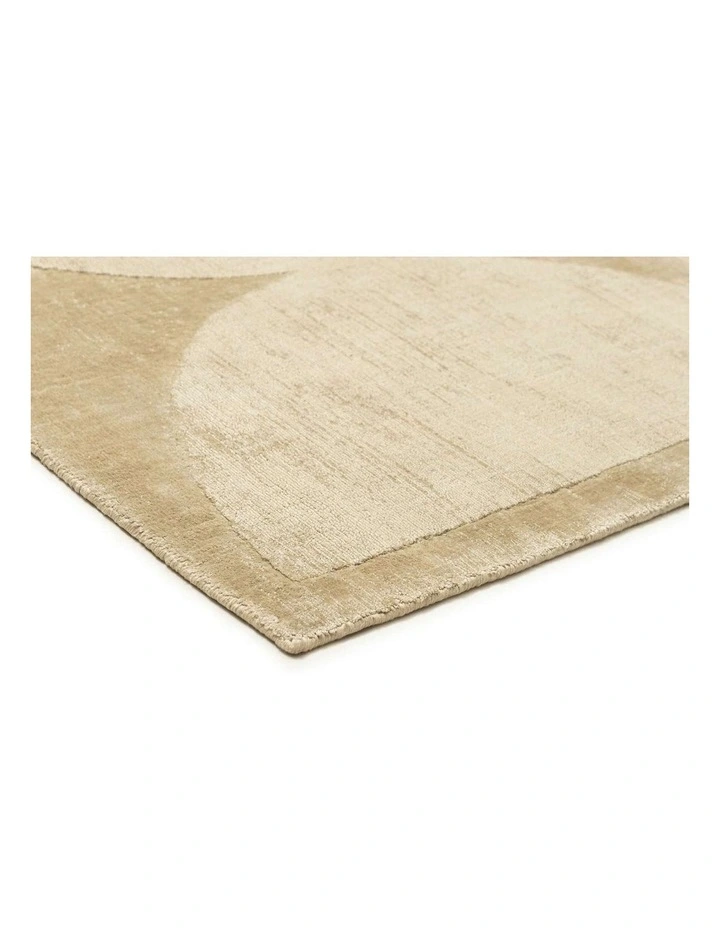MISS AMARA  NANIKA CREAM HOURGLASS VISCOSE RUG image 2